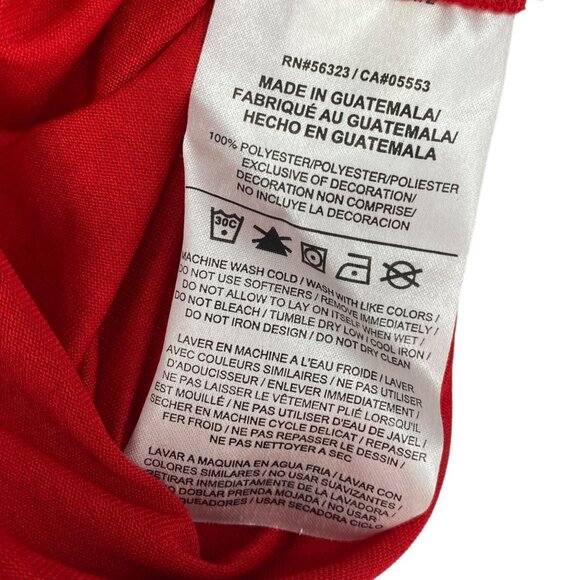 NWT Nike Mens S Red Athletic Cut Dri-Fit Futura Shirt Long Sleeve Swoosh Logo - Picture 9 of 12